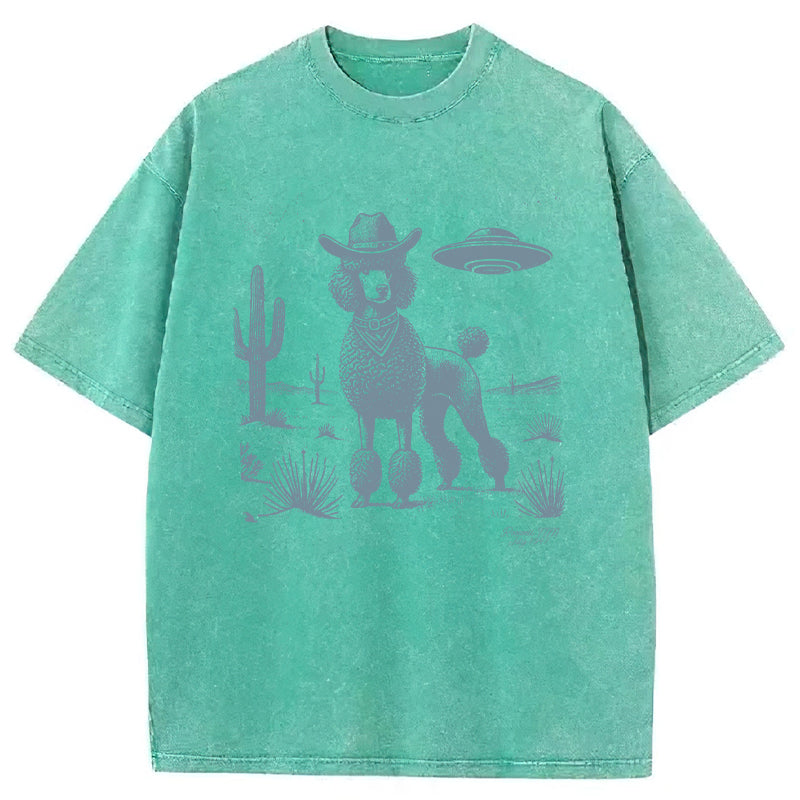 Poodle Washed Unisex Tee