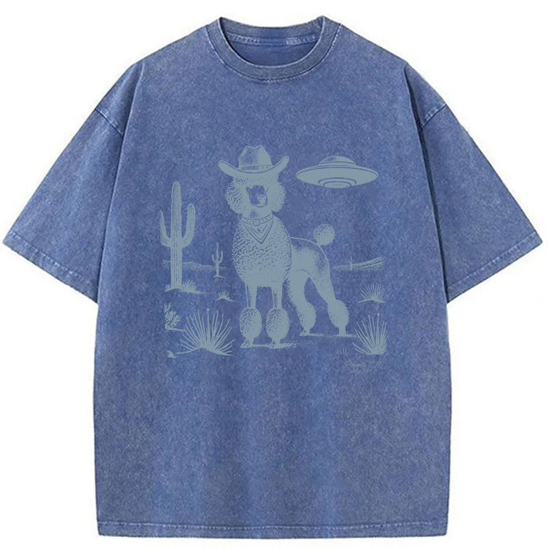 Poodle Washed Unisex Tee