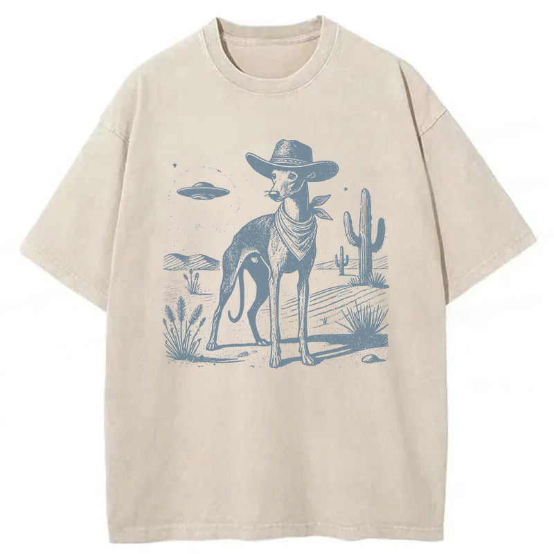 Greyhound Washed Unisex Tee