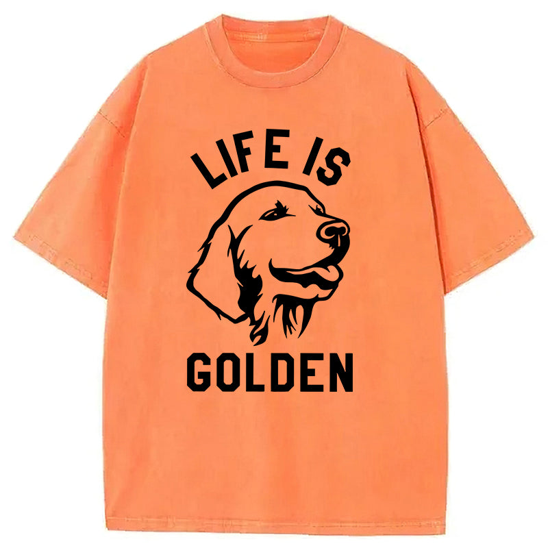 Life Is Golden Washed Unisex Tee