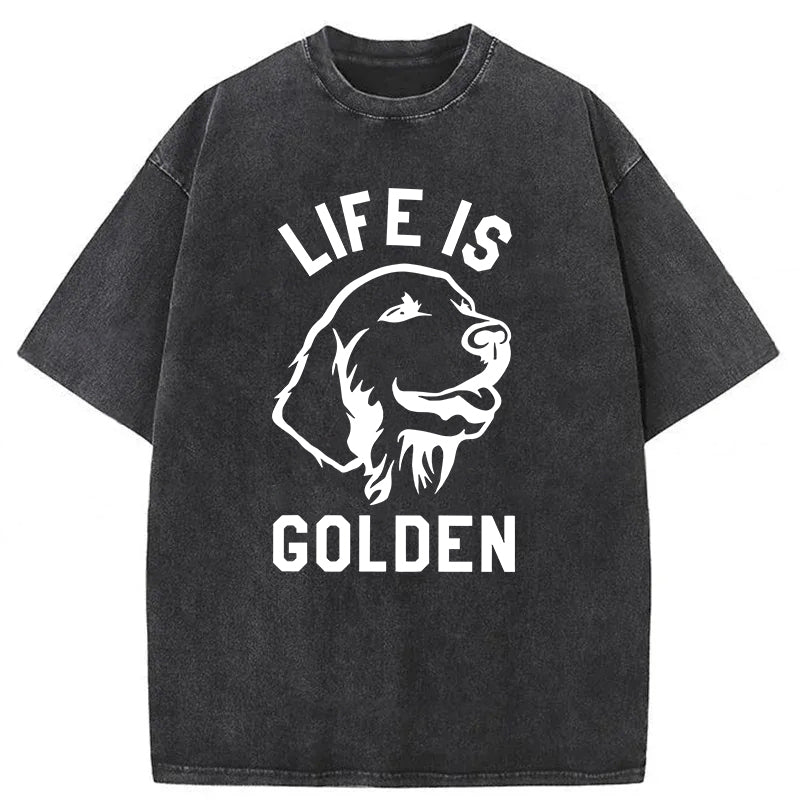 Life Is Golden Washed Unisex Tee