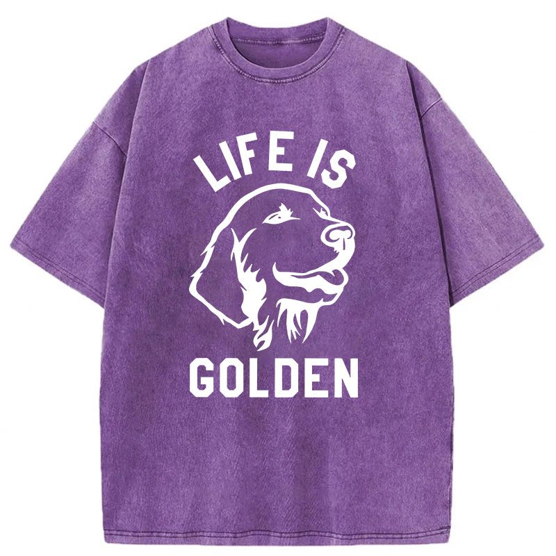 Life Is Golden Washed Unisex Tee