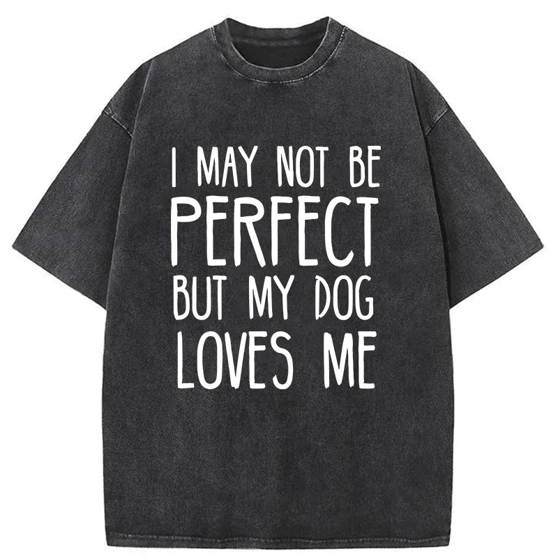 I May Not Be Perfect Washed Unisex Tee