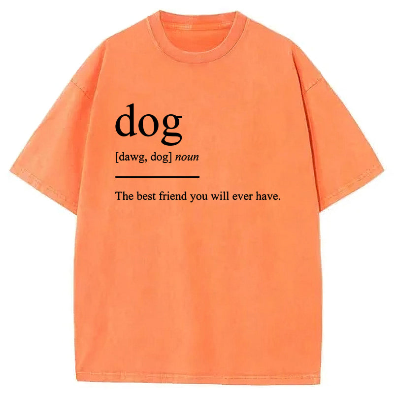 Dog The Best Friend You Will Ever Have Washed Unisex Tee