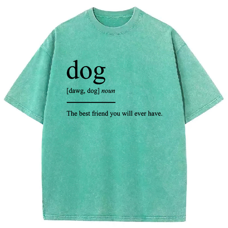 Dog The Best Friend You Will Ever Have Washed Unisex Tee