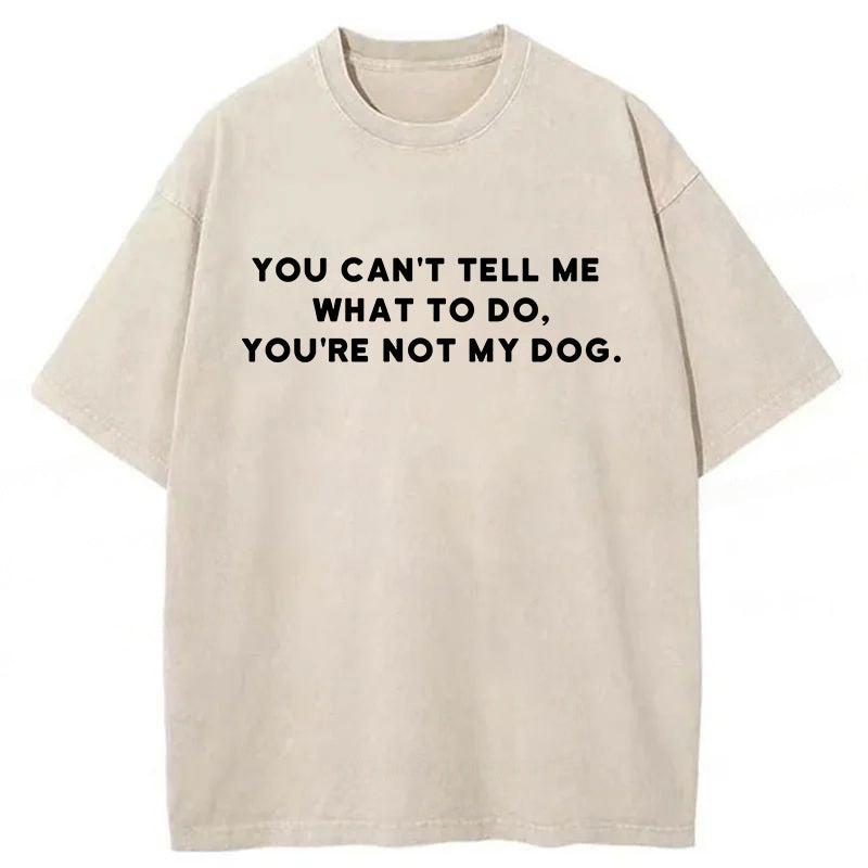 You Can't Tell Me What To Do Washed Unisex Tee