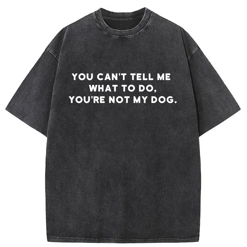 You Can't Tell Me What To Do Washed Unisex Tee