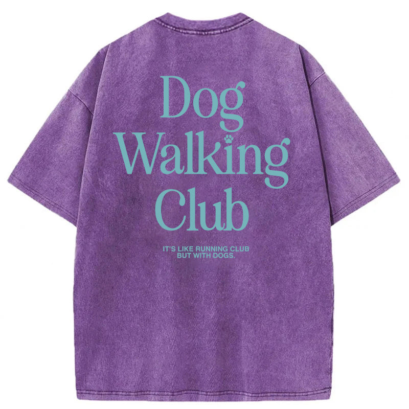 Dog Walking Club Washed Unisex Tee