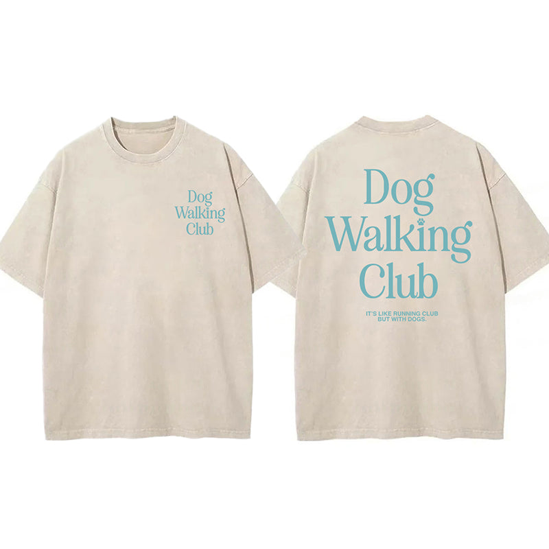 Dog Walking Club Washed Unisex Tee
