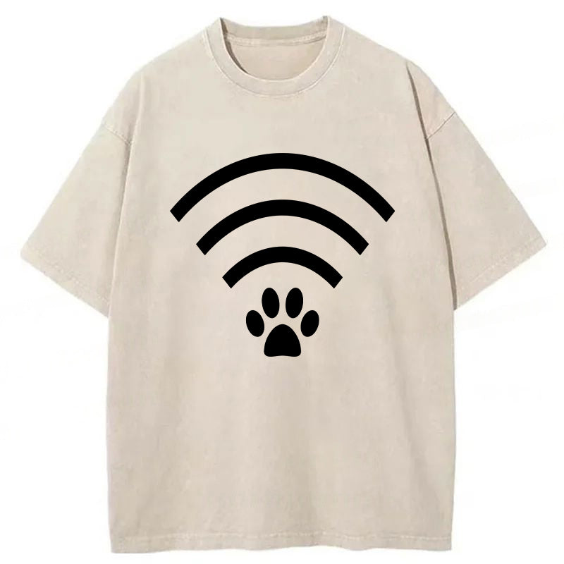 Paw Wifi Washed Unisex Tee