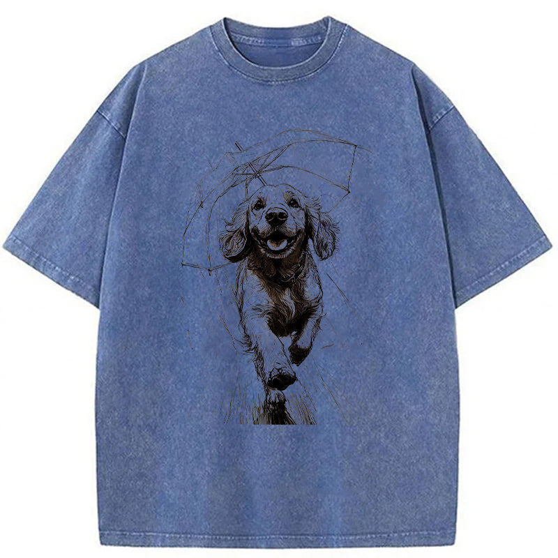 Running Dog Washed Unisex Tee