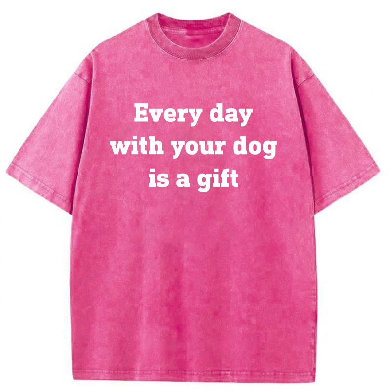 Every Day Is A Gift Washed Unisex Tee