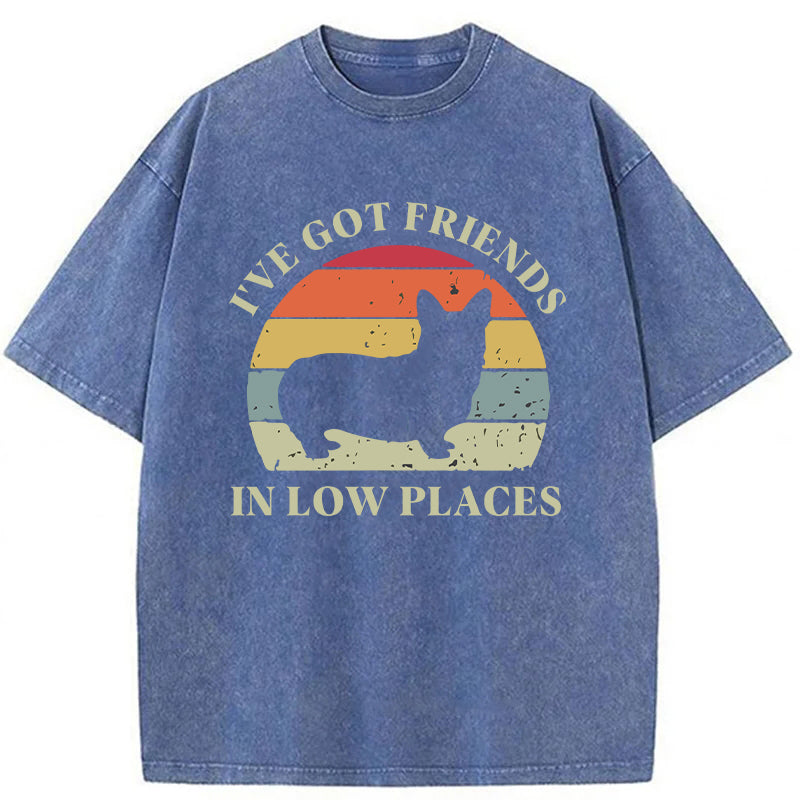Got Friends In Low Places Washed Unisex Tee