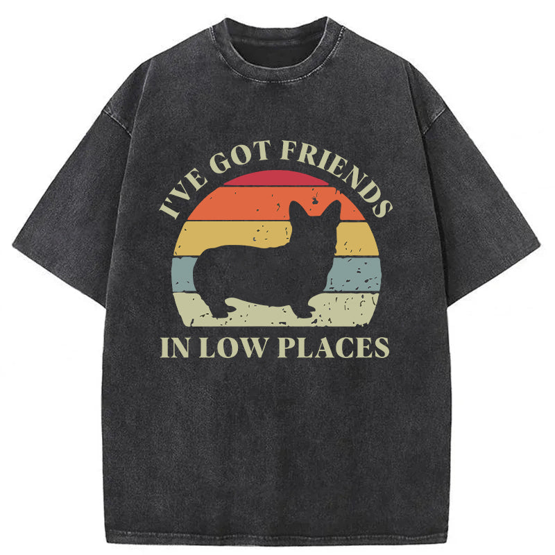 Got Friends In Low Places Washed Unisex Tee