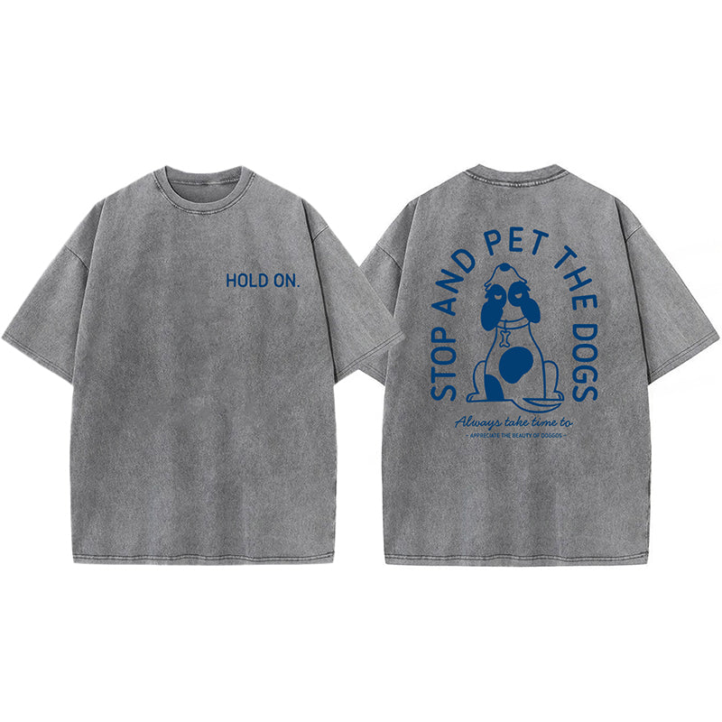 Hold On Washed Unisex Tee