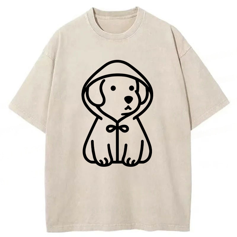 Cute Dog With A Hoodie Unisex Tee
