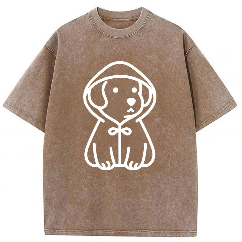 Cute Dog With A Hoodie Unisex Tee