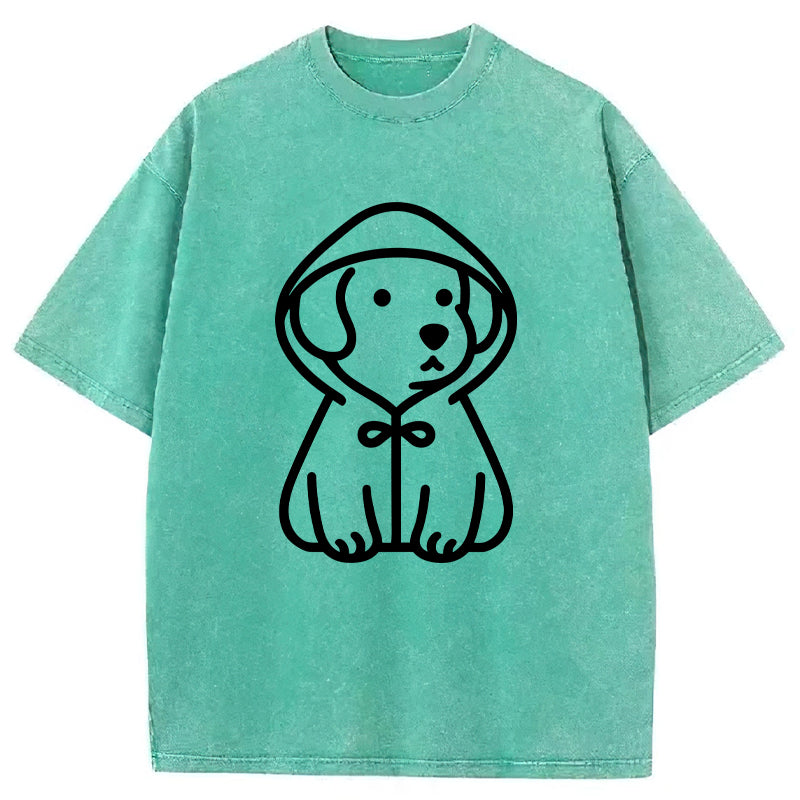 Cute Dog With A Hoodie Unisex Tee