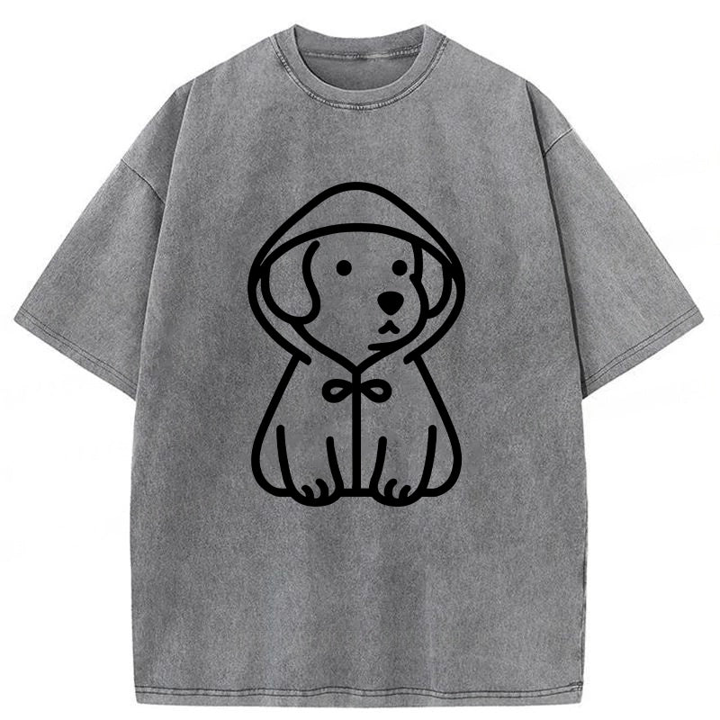 Cute Dog With A Hoodie Unisex Tee