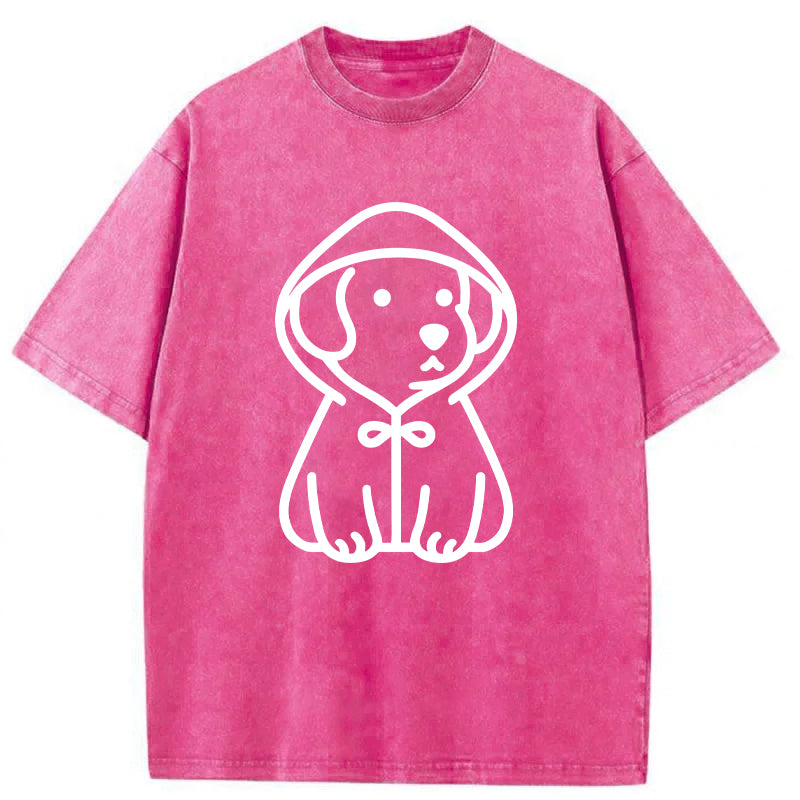 Cute Dog With A Hoodie Unisex Tee