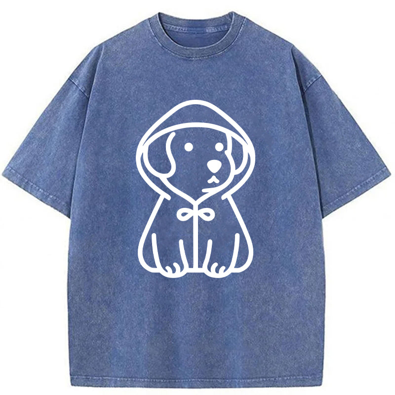 Cute Dog With A Hoodie Unisex Tee