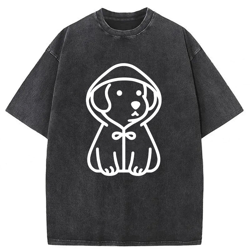 Cute Dog With A Hoodie Unisex Tee