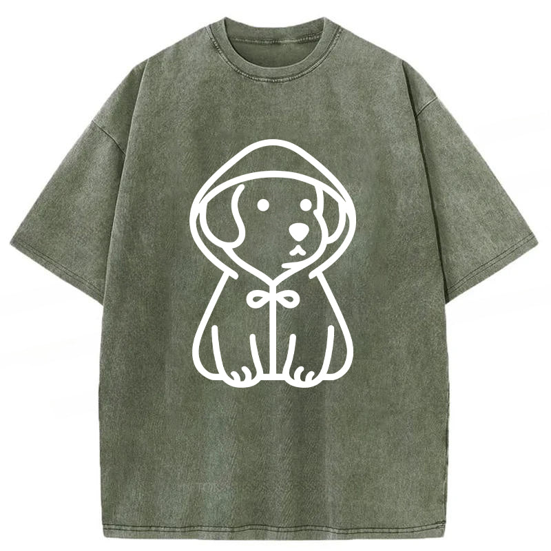 Cute Dog With A Hoodie Unisex Tee