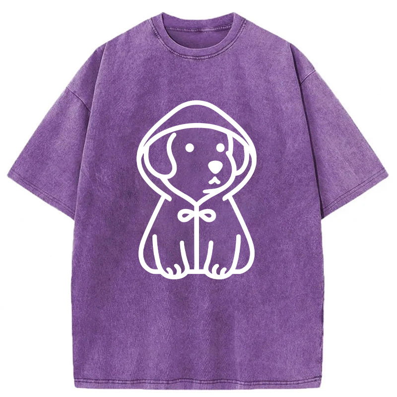 Cute Dog With A Hoodie Unisex Tee