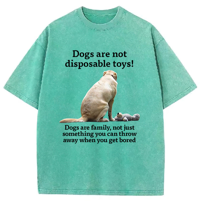 Dogs Are Family Washed Unisex Tee