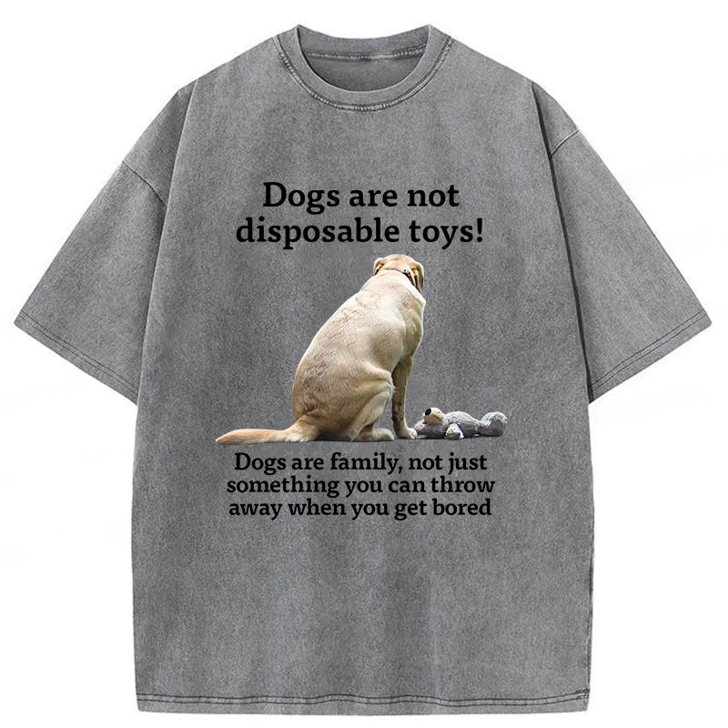 Dogs Are Family Washed Unisex Tee