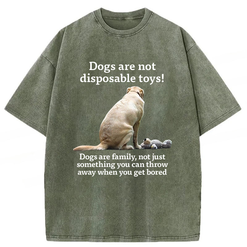 Dogs Are Family Washed Unisex Tee