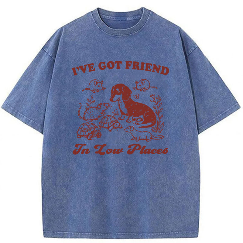 Got Friends In Low Places Washed Unisex Tee