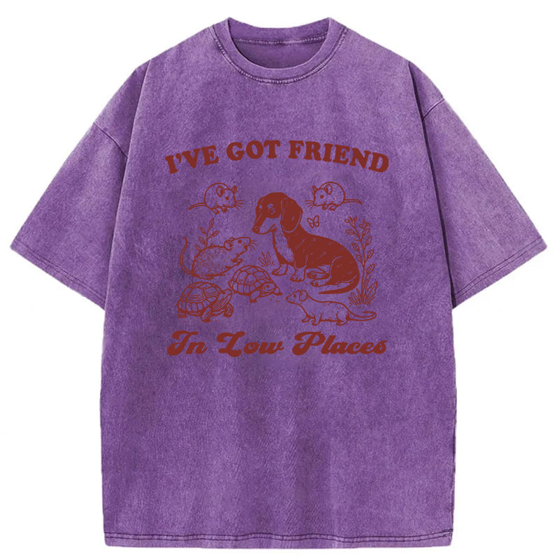 Got Friends In Low Places Washed Unisex Tee