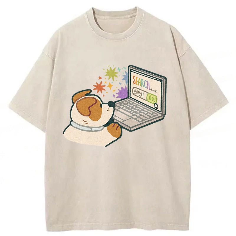 SEARCH.bark Washed Unisex Tee