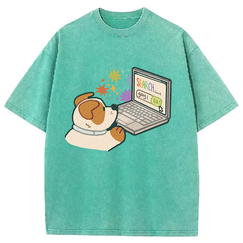 SEARCH.bark Washed Unisex Tee