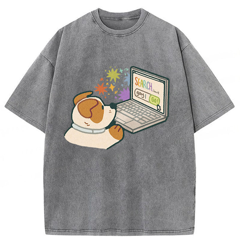 SEARCH.bark Washed Unisex Tee