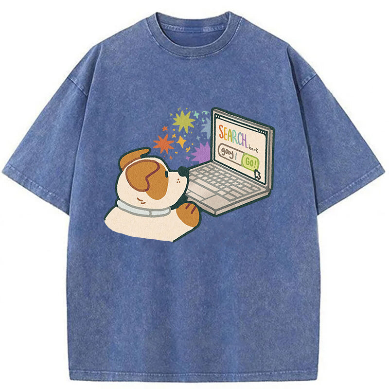 SEARCH.bark Washed Unisex Tee