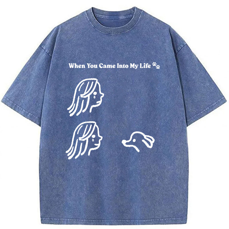 When You Came Into My Life Washed Unisex Tee