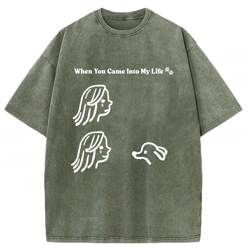 When You Came Into My Life Washed Unisex Tee