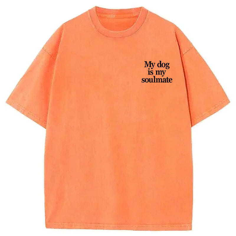 I Just Really Love My Dog Washed Unisex Tee