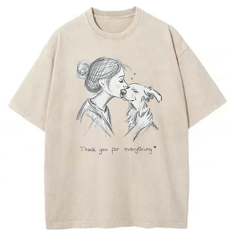 Thank You For Everything Washed Unisex Tee