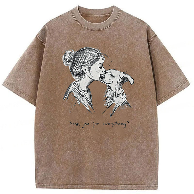 Thank You For Everything Washed Unisex Tee