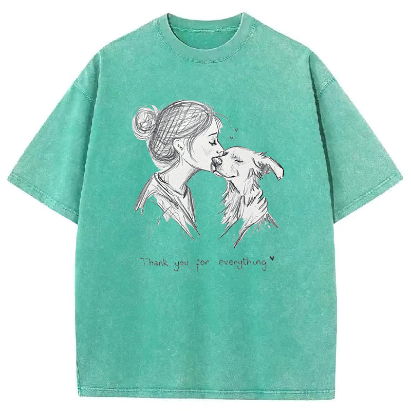 Thank You For Everything Washed Unisex Tee