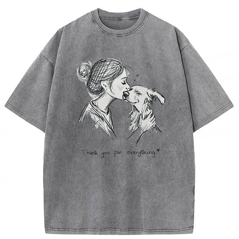 Thank You For Everything Washed Unisex Tee