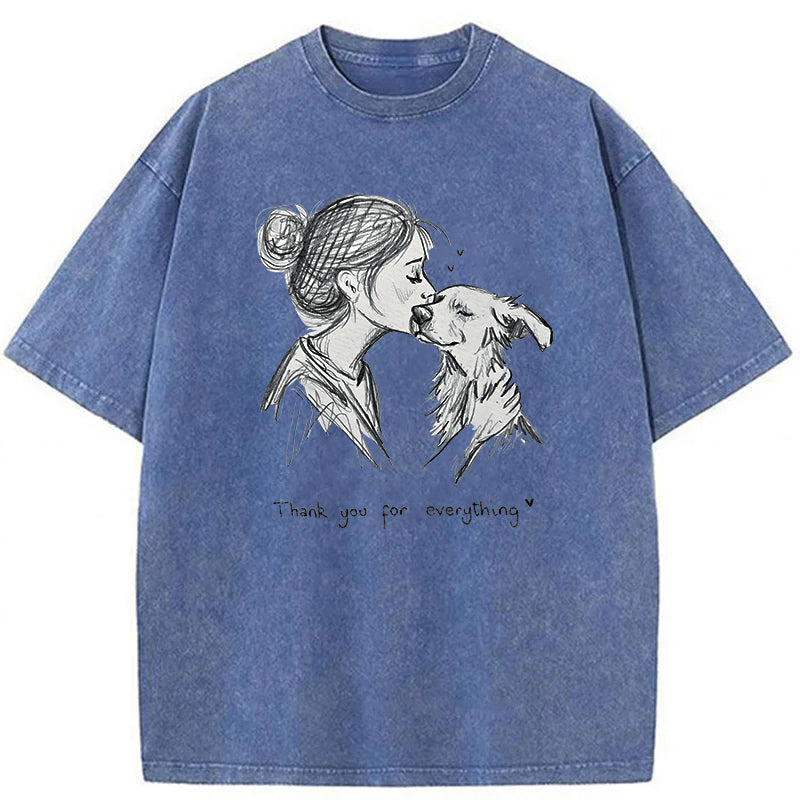 Thank You For Everything Washed Unisex Tee