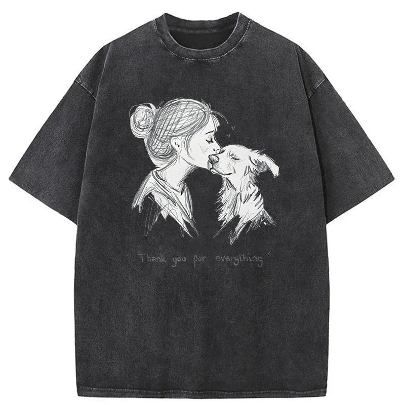 Thank You For Everything Washed Unisex Tee
