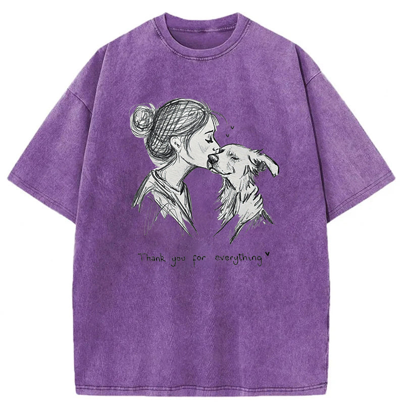 Thank You For Everything Washed Unisex Tee