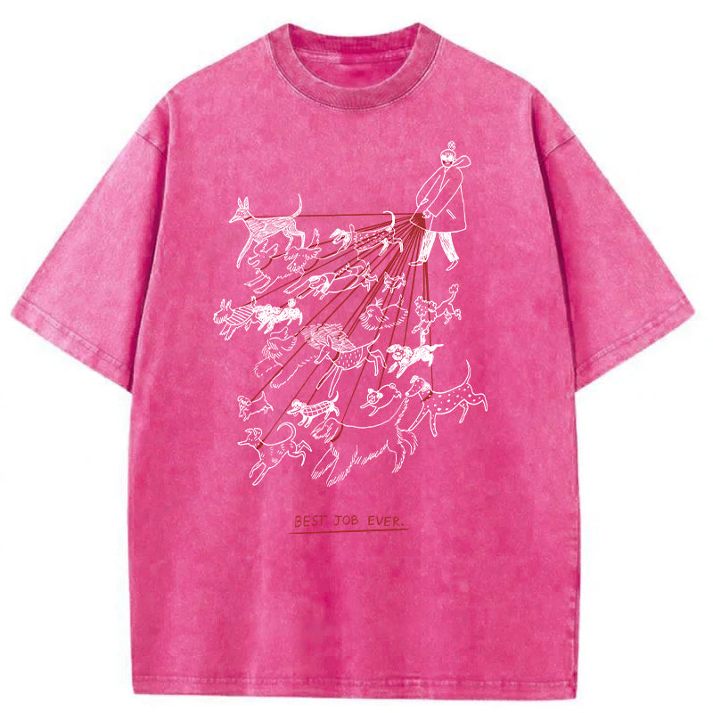 Best Job Ever Washed Unisex Tee