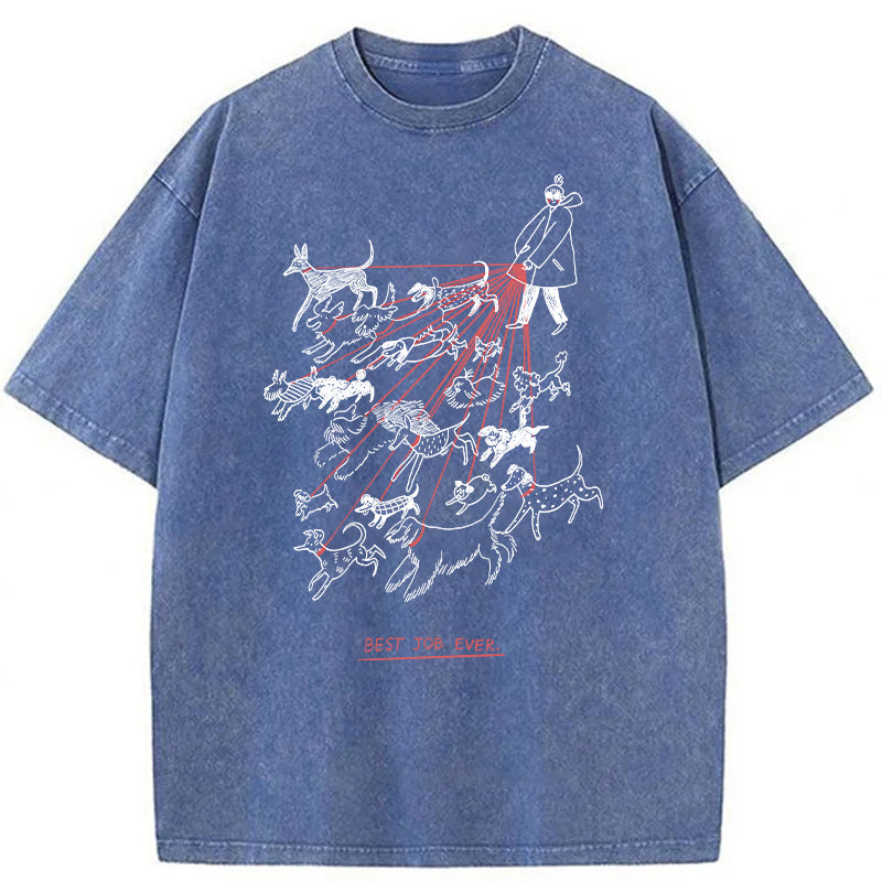 Best Job Ever Washed Unisex Tee