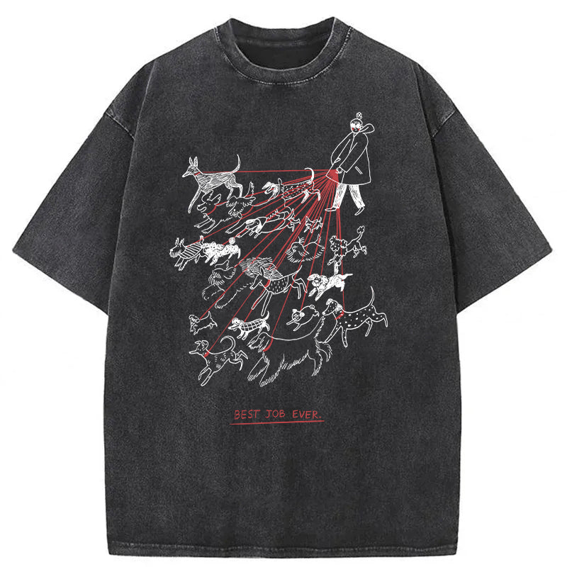 Best Job Ever Washed Unisex Tee